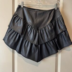 rd style faux leather skirt size small